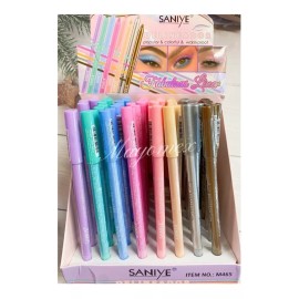 Saniye 8pz Lápiz De Ojos Lápiz Delineador A Prueba De Agua Saniye