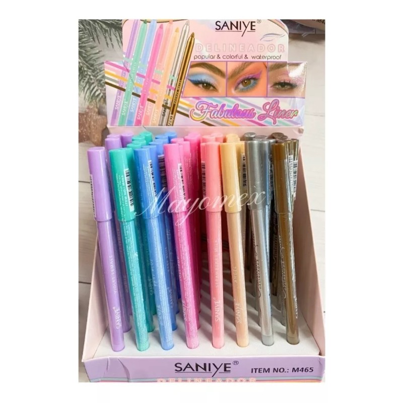 Saniye 8pz Lápiz De Ojos Lápiz Delineador A Prueba De