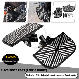 Unbranded Mini Floorboards Male Mount Foot Peg For Harley Street Road Glide Dyna Sportster
