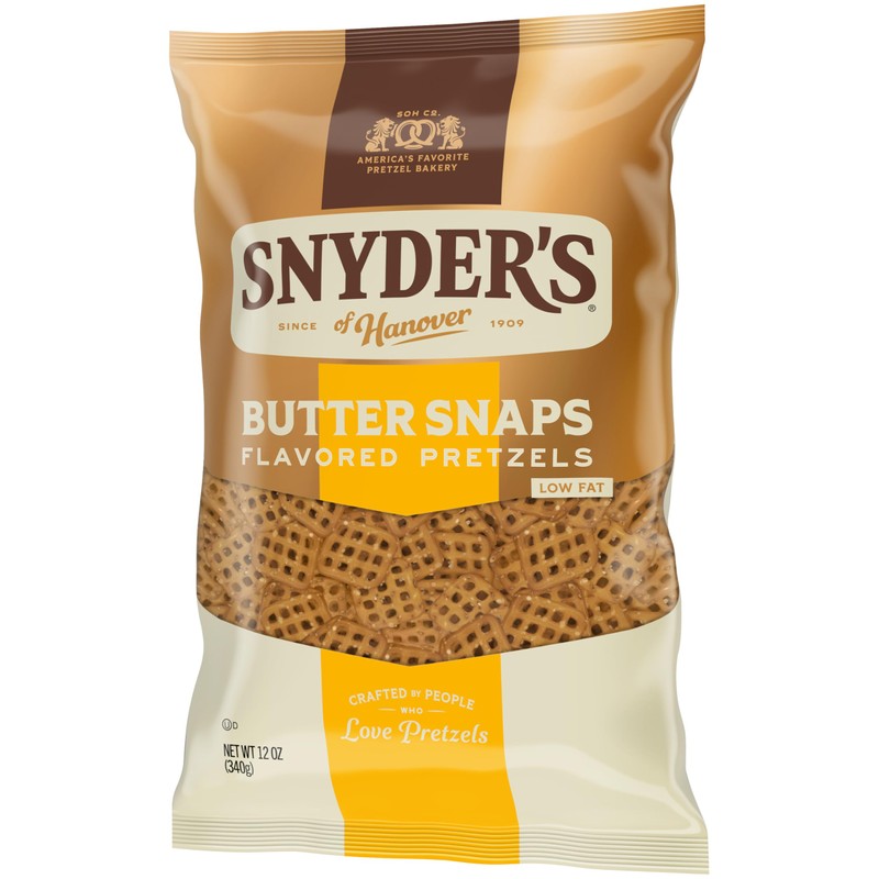 Snyder's of Hanover Butter Snaps Pretzels, 12 Oz Bag
