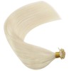 Ugeat Blonde Flat Tip Hair Extensions Human Hair 18 Inch