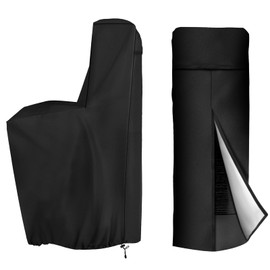 Iceberg Elf Outdoor Water Softener Cover Waterproof,(55" H x 30" W x 16" D) Black, Whole House Water Softener Covers Back Open Design To Adapt To A Variety Of Installation Scenarios