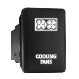 Cooling Fans Symbol Modern Model Push Button Compatible with Toyota (/ Surface Size 1.28 x 0.87 inches)