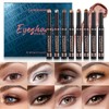 8 Colors Glitter Eyeshadow Stick, 8 Counts Highlighter Eye Shadow