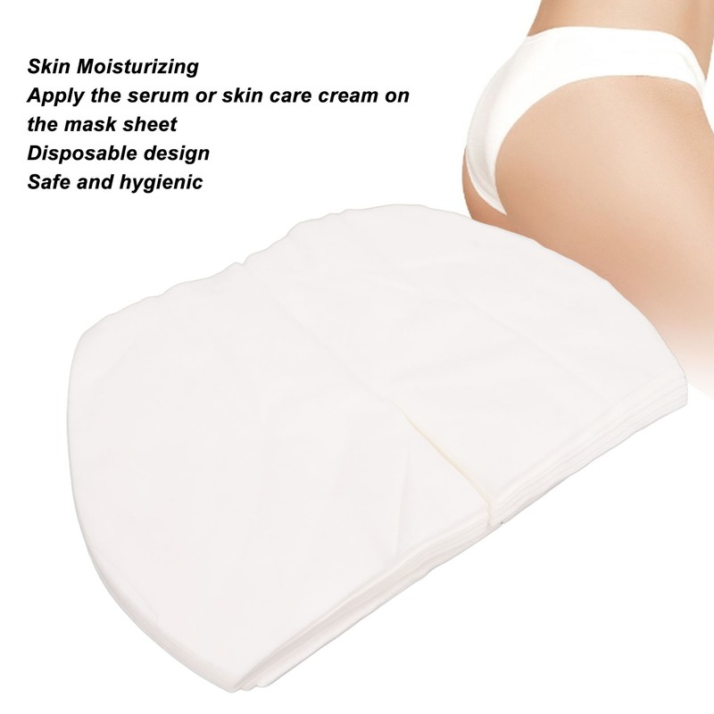 100pcs Disposable Butt Mask Paper Sheets Beauty Salon DIY Soft