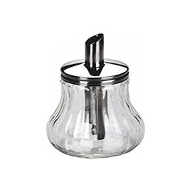 Ibili Sugar Dispenser, Transparent/Silver, 8 x 8 x 15 cm