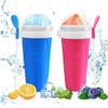 WALLBIG Slushie Maker Cup,2PCS Magic Slushy Maker Squeeze Cup,Portable Smoothie