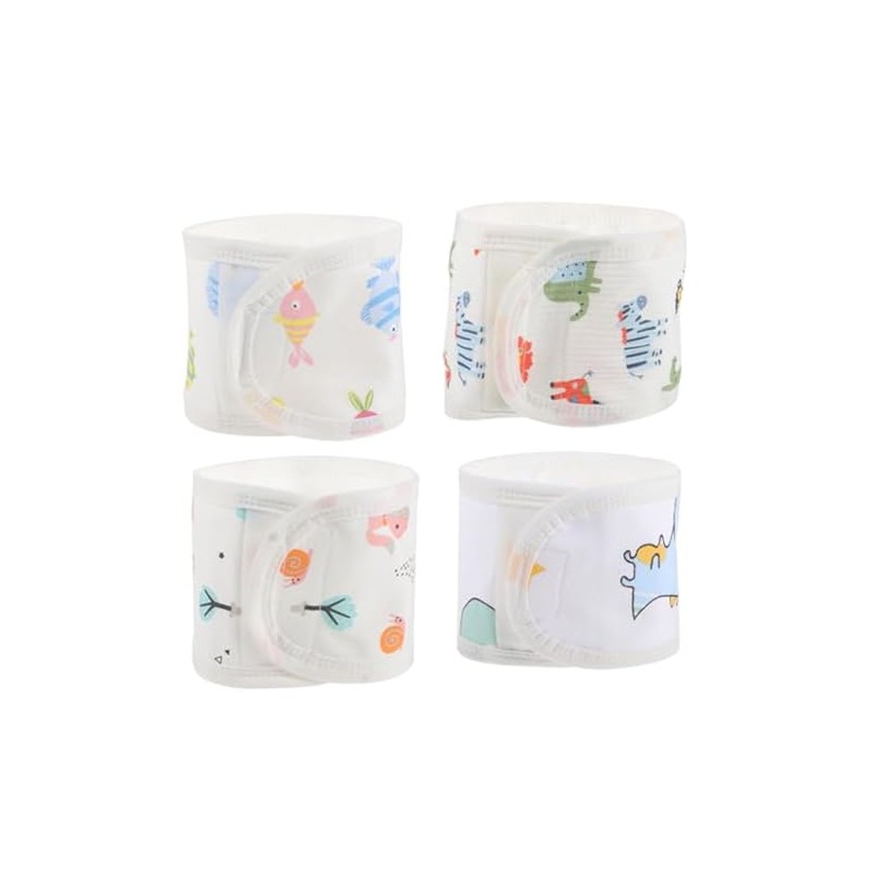 4pcs cubierta del cordón umbilical para recién nacidos 0-12 meses,