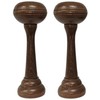 Swish Pair of Wooden Curtain Holdbacks Stem Wall Mounted Decorative