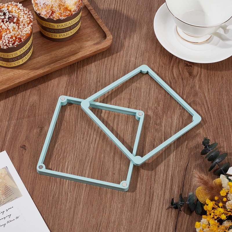 NICENEEDED 4.72 x 4.72 Inch Cookie Stencil Holder, Cookie Stencil
