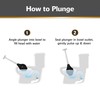 Korky 97-5A BeehiveMAX Hideaway-Heavy Duty Toilet Plunger with Holder-Drip Free