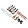 19Pcs Torch Welding Accessories Kit Nozzles Contact Tips for Binzel