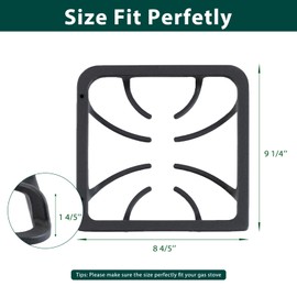 316202405 Burner Grates Stove Replacement Parts for Frigidaire Stove Grates Gas Stove Burner Grates Range Grates Stove Top Grates Kenmore Cast Iron Oven Grates FFGF3047LSF FFGF3047LSG Grates 4 Pcs