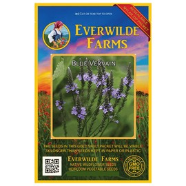 Everwilde Farms - 1 Oz Blue Vervain Native Wildflower Seeds - Gold Vault