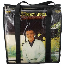 LAMINET Vinyl record/LP organization storage bag w/handles fits 36 Albums clear/carrier bag case - (12.6" x 12.6" x 5.5") for closet,under the bed. Protects from scratches,moisture
