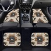 BENXINYA Boho Aztec Car Mats Set of 4 Shabby Hardwood