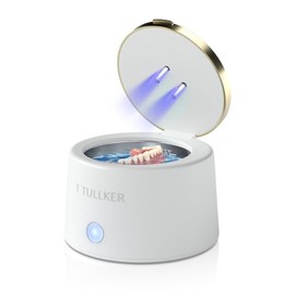 Ultrasonic Retainer Cleaner 25W 42kHz T TULLKER Portable Professional for Dentures,Aligner,Braces,Mouth Guard,Jewelry,Shaver Head Ultra Sonic Cleaning Machine