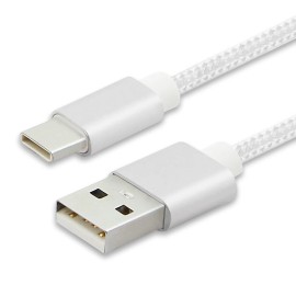 For Alcatel B2G1 Free USB-C 6FT Braided Cable for Alcatel 7/REVVL 2 Plus/A50/ A5 / Idol 5 4S