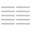 10pcs Flat Straight Braces Fixing Aluminum 4 X 8mm Connect