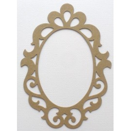 Unbranded {3} *ELEGANT SCROLL FRAME* Picture Frames Chipboard Die Cuts - 4 1/4" x 5 1/8"