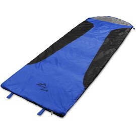 normani Ultralight Runty Sleeping Bag Compact Size 3D Microfibre Microtech Filling Waterproof Summer Sleeping Bag Colour Dark Blue Size 210 cm x 75 cm x 60 cm (Left)
