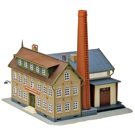 FALLER Brauerei Modellbausatz mit 187 Einzelteilen 176 x 165 x 180 mm I Modelleisenbahn Zubehör H0 I Modelleisenbahn H0 Privatbrauerei im Sudhaus