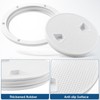 Moresis 2Pcs Boat Hatch- 4" 6" Deck Plate Marine Round