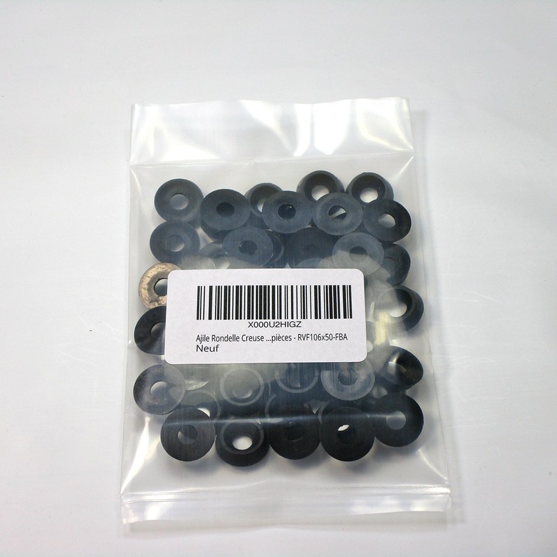 Ajile Plastic Countersunk Washer Rosette Made of Polyamide Black for