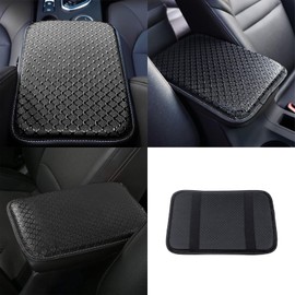 Car Center Console Cushion Pad, Waterproof Armrest Seat Box Cover, Universal Auto Arm Rest Protection for Cars SUVs, Black