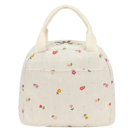 Lunch Bag Cute Insulated,Lunch Bags for Women,Adults Kids Packed Lunch Box,Lunch Bags for Work School Picnic Travel Beach,Insulated Leakproof Lunch Bag for Women Her Wife Preppy Stuff(Strawberry pink)