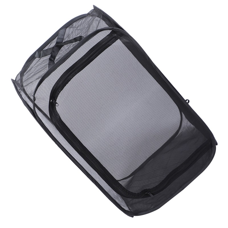 Black Collapsible Foldable Ventilated Insect Light Transmission Mesh Cage House
