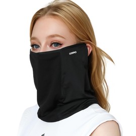 OZERO 【Ultra-thin Material with Excellent Touch・Developed in Collaboration with Beauty Advisors】 Face Cover UV Protection Cool Feeling Sun Protection Ear Hook Summer Use Neck Cover Men's Women's