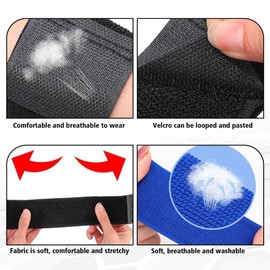 Shin Pad Holder 4 Pieces Support Holder Shin Pad Holder Football Non-Slip Men Women and Children Velcro Breathable Cycling Running