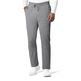 WonderWink Men's erWink Renew Straight Slim Leg Cargo Pant, Grey Heather, XL