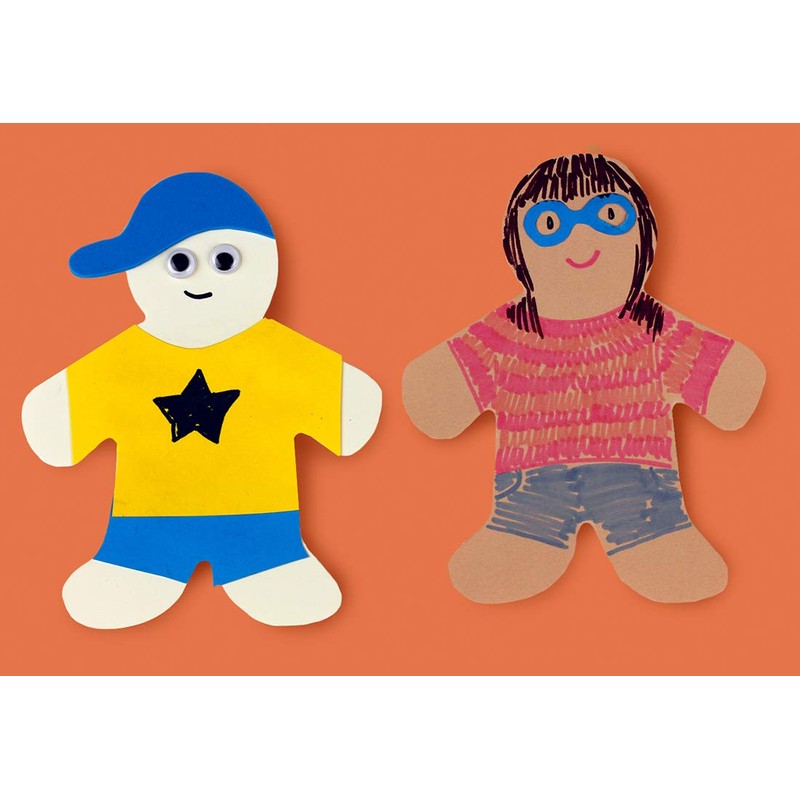 Hygloss Products Inc. HYG68206 Multicultural Family Cut Outs 6In Big