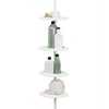 Zenna Home Tension Pole Shower Caddy, 4 Shelves, Adjustable, 60