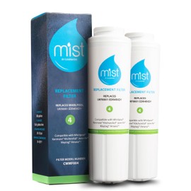 Mist EDR4RXD1 Refrigerator Water Filter Replacement for EveryDrop® Filter 4 – Maytag® UKF8001AXX-200, UKF8001AXX-750, Whirlpool® WHR4RXD1, UKF8001, 4396395 – 2-Pack – NSF 42 & 372 Certified