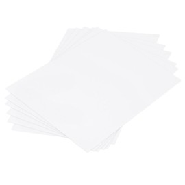 MECCANIXITY ABS Plastic Sheet 12 Inch x 8 Inch x 0.06 Inch ABS Styrene Sheets for Building Model DIY Crafts Panel White 6 Pcs