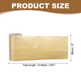 PATIKIL Self Adhesive Wood Grain Repair Tape 33'x 3", Multi-Use Realistic Wood Grain Repair Patch for Furniture Floor Door Table Chair Windows Handicraft DIY, Birch