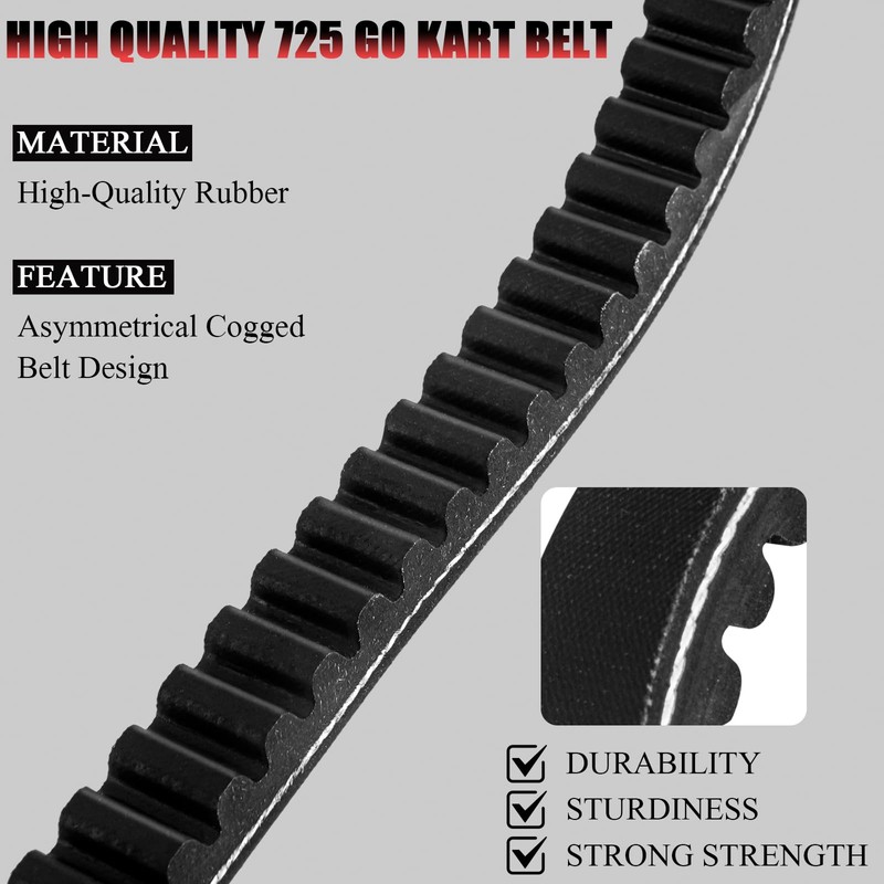 HOOTO Go Kart Belt 725, 725 Belt for 30 Series