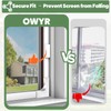 OWYR Magnetic Window Screen DIY Accessories with 8pcs Window Screen