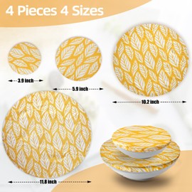 KEHHVCY 4PCS Reusable Beeswax Bowl Covers for Bread Proofing, Washable Sourdough Proofing Covers, Elastic Cotton Dish Domes for Food Storage