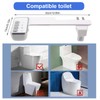 Spalivivre Bidet attachment, bidet attachment for toilet, double nozzles, water