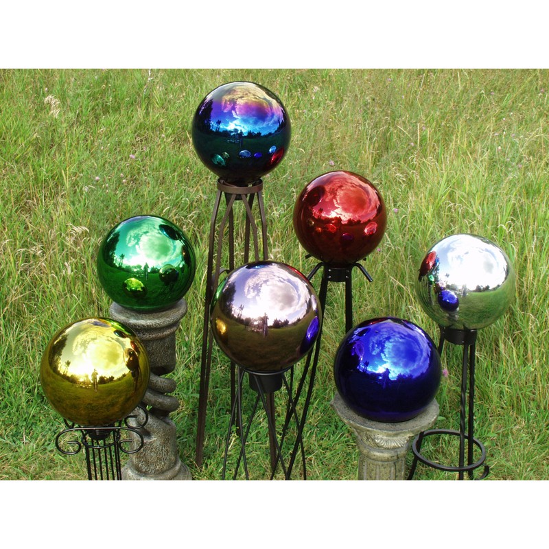 Echo Valley 8106 10-Inch Glass Gazing Globe, Arco Iris