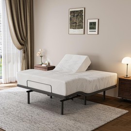 Split Top Queen Mattress Protector– Graphene Cooling Fabric, Soft, Breathable & Temperature Regulating, Snug Fit with Elastic Corners, Special for ESHINE Split Queen Adjustbale Bed