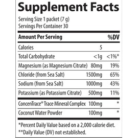 Trace Minerals Trace Minerals ZeroLyte - Drink Mix Powder Supports Hydration & Energy - Aids Healthy Nerve & Muscle Function - Support Heart & Digestion Health - Salty Berry Lemonade, 30 Packets (30 Servings)