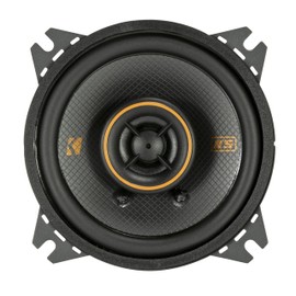 KICKER 51KSC404 Coaxial Speaker System, 2-Way Design, One (1) Pair, 4" (100mm) Polypropylene Woofer/Midrange, 1/2" (13mm) Silk-Dome Tweeters, 75 Watts RMS, 150 Watts Peak (RENEWED) (Renewed)