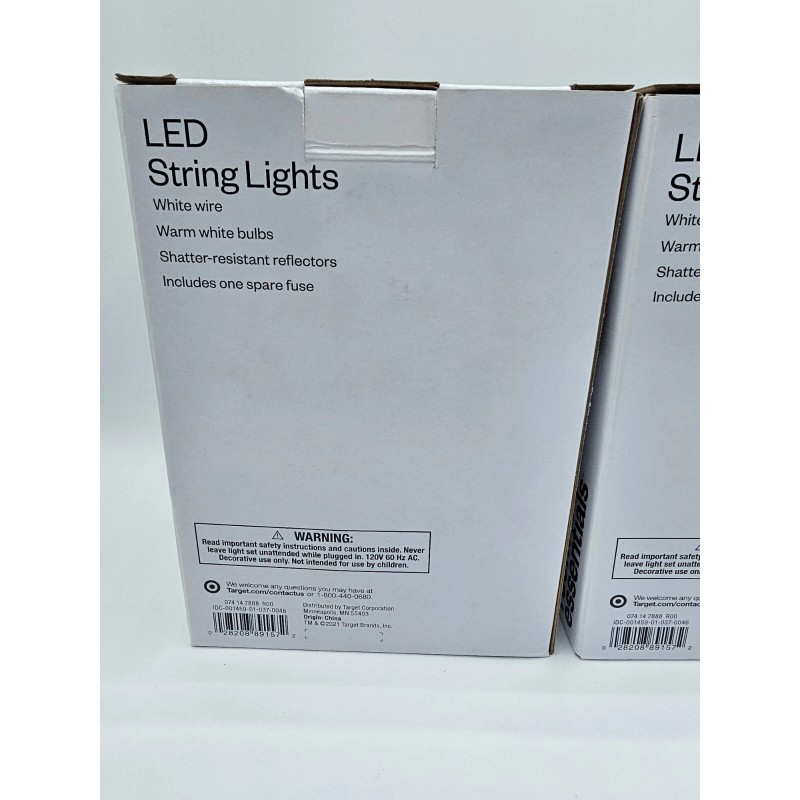 Room Essentials 2 String Bulb Lights LED Room Essentials NEW