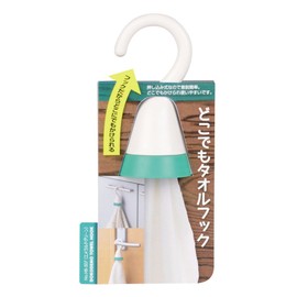 Pearl Metal Anywhere Towel Hook, Emerald Green, HB-507