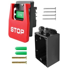 ULZOZN 120V 230V Paddle Switch Replace 72251 with Deep Switch Box & Hardware, 2HP 3HP Dual Voltage Safety Switches